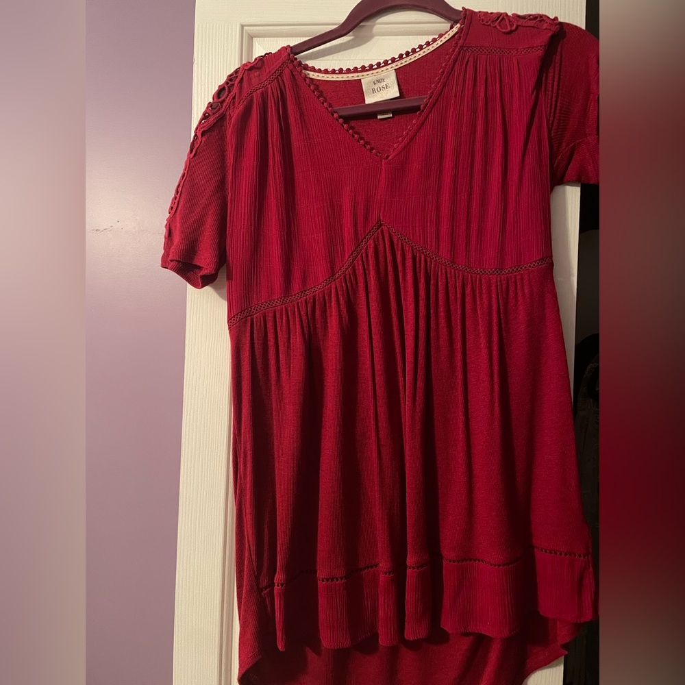 Red blouse